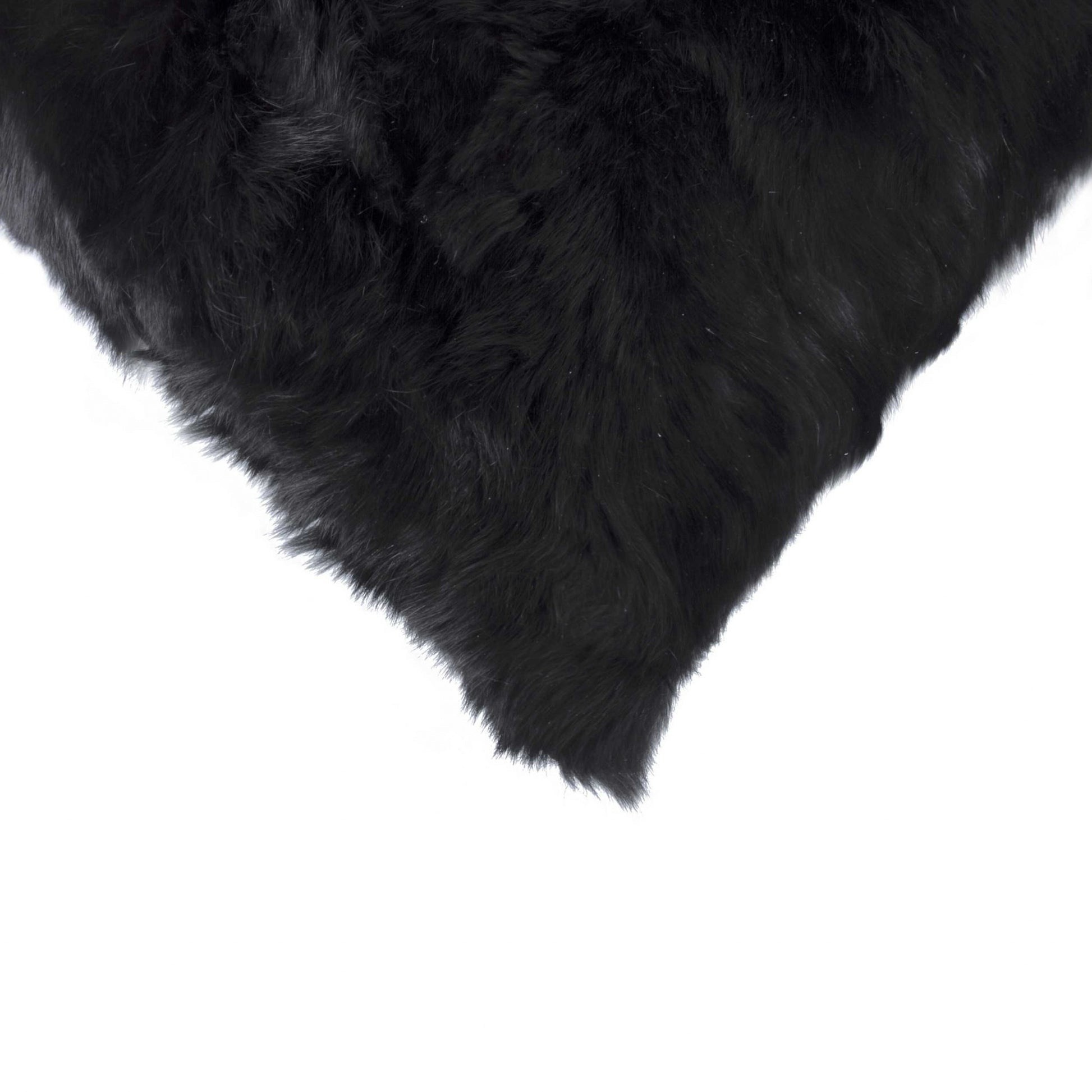 12" X 20" Black Wool Throw Pillow-4