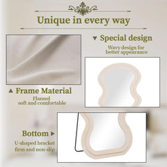 71 Inch Full Length Freestanding Floor Mirror White-3