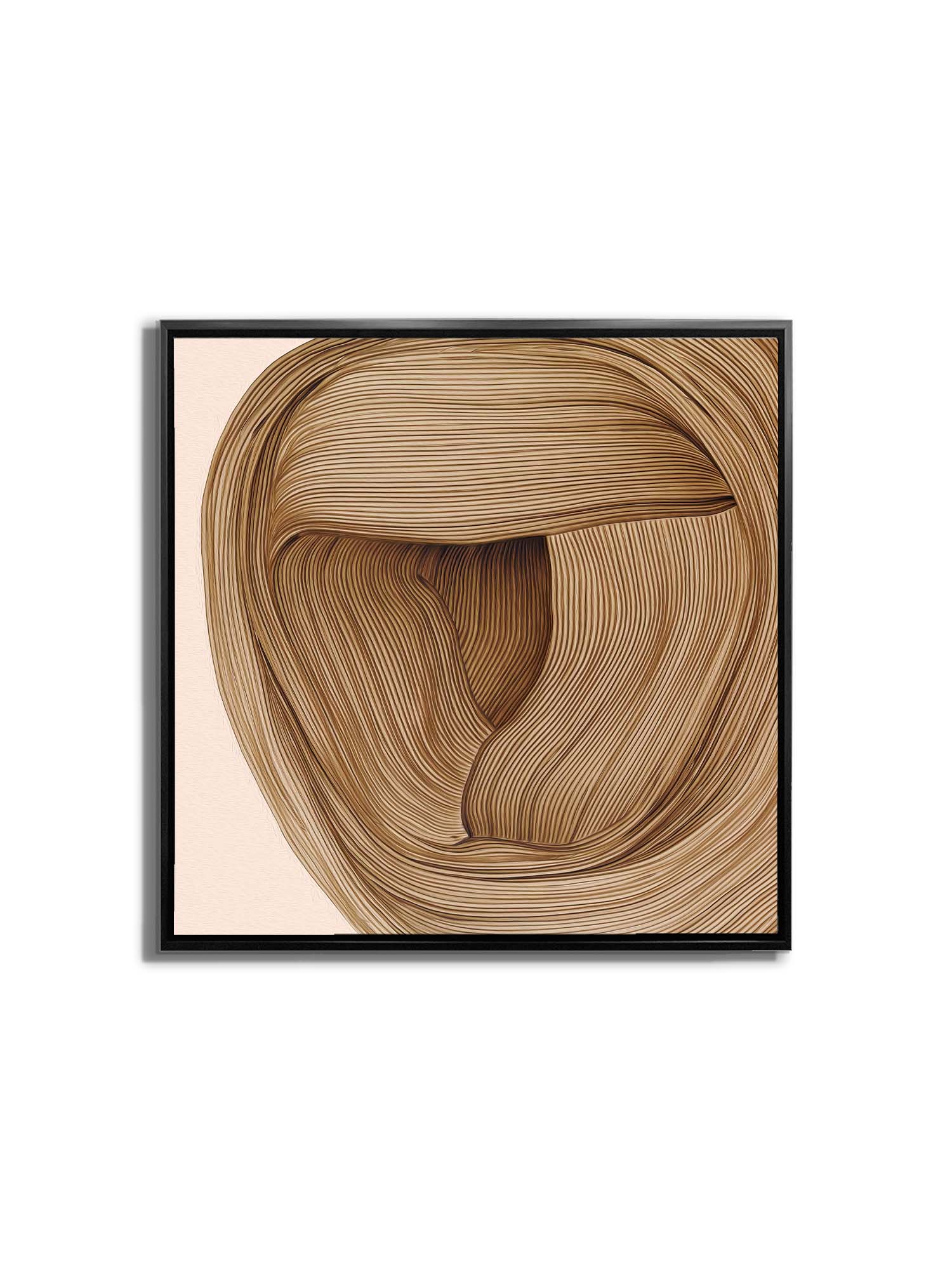 36" x 36 Line Drawing Fine Art Canvas-3