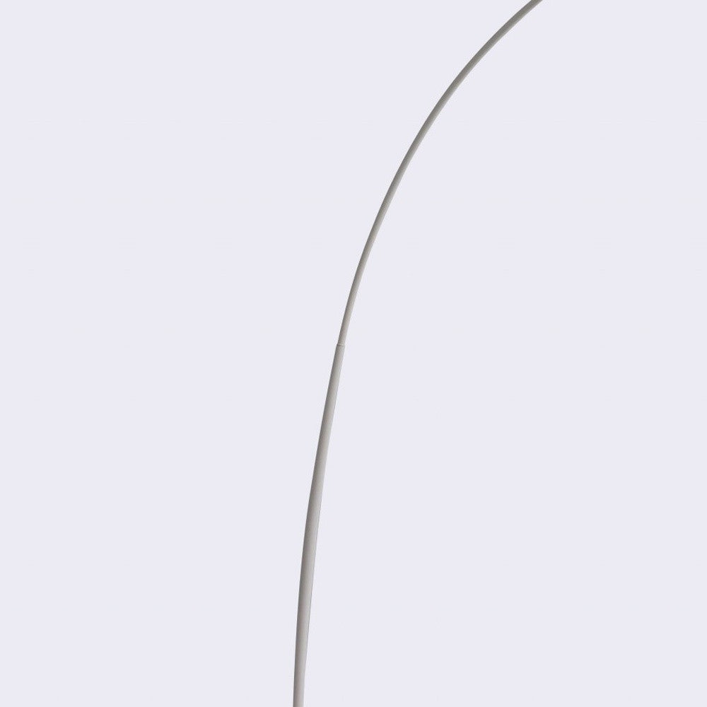 91" White Steel Arched With White Metal Shade-1