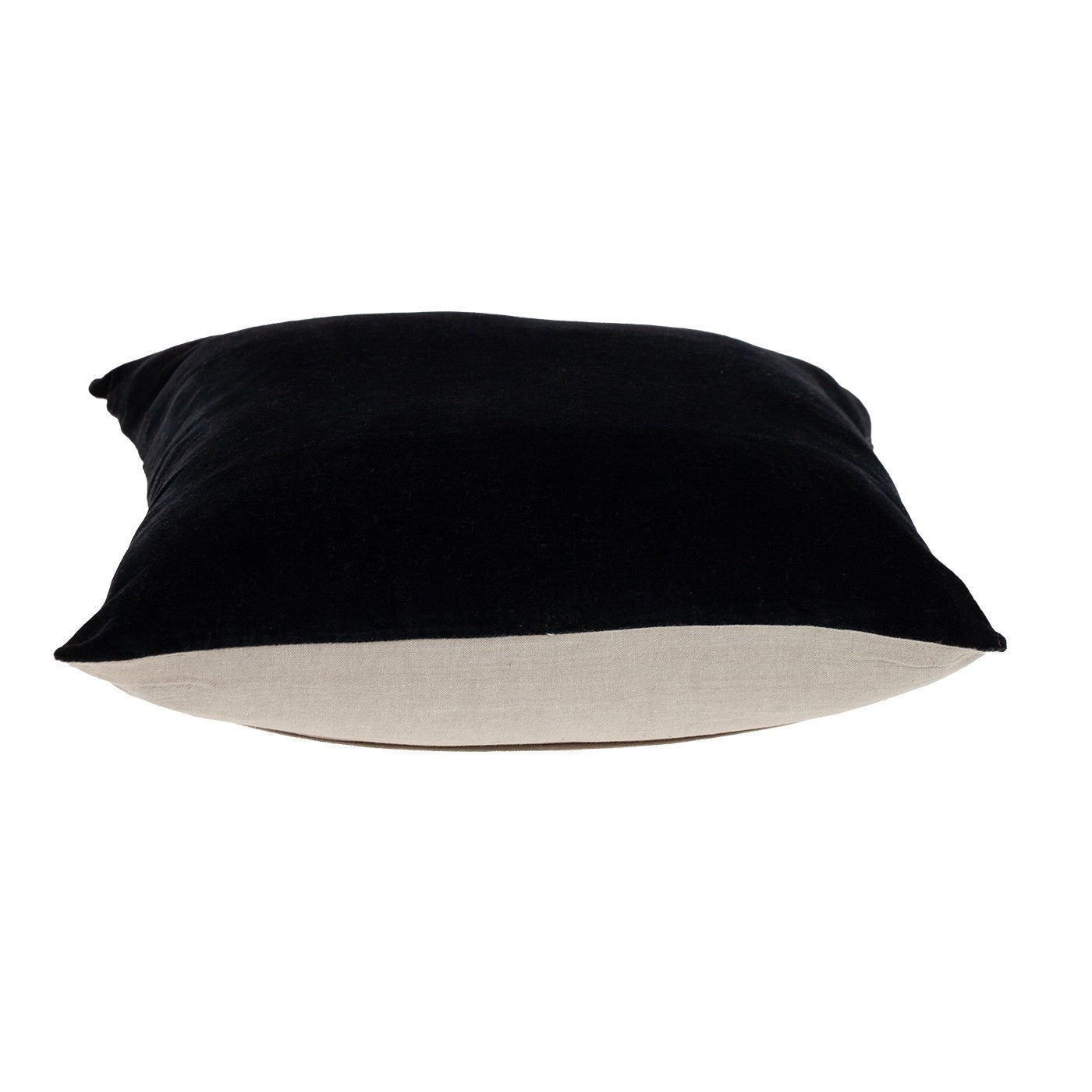 18" Black Velvet Throw Pillow-3