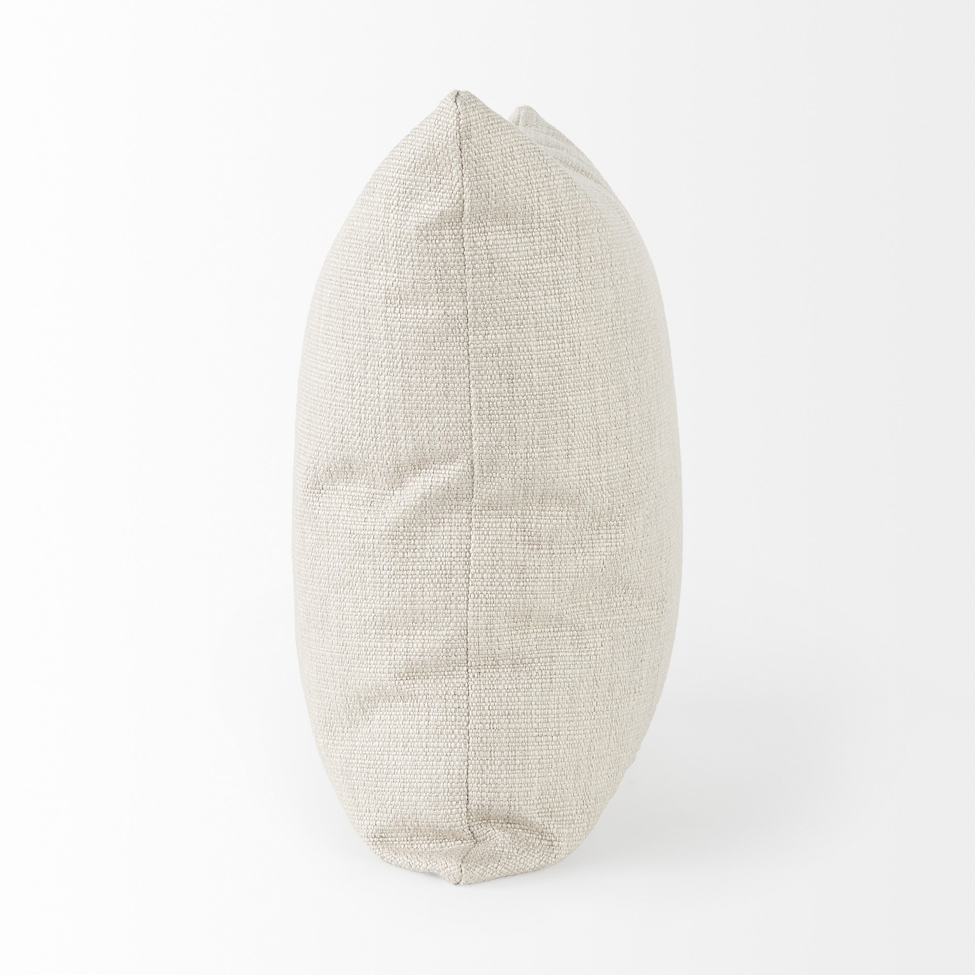 Neutral Sand Basket Weave Accent Throw Pillow-3