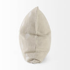 Beige And White Patterned Pillow Cover-3