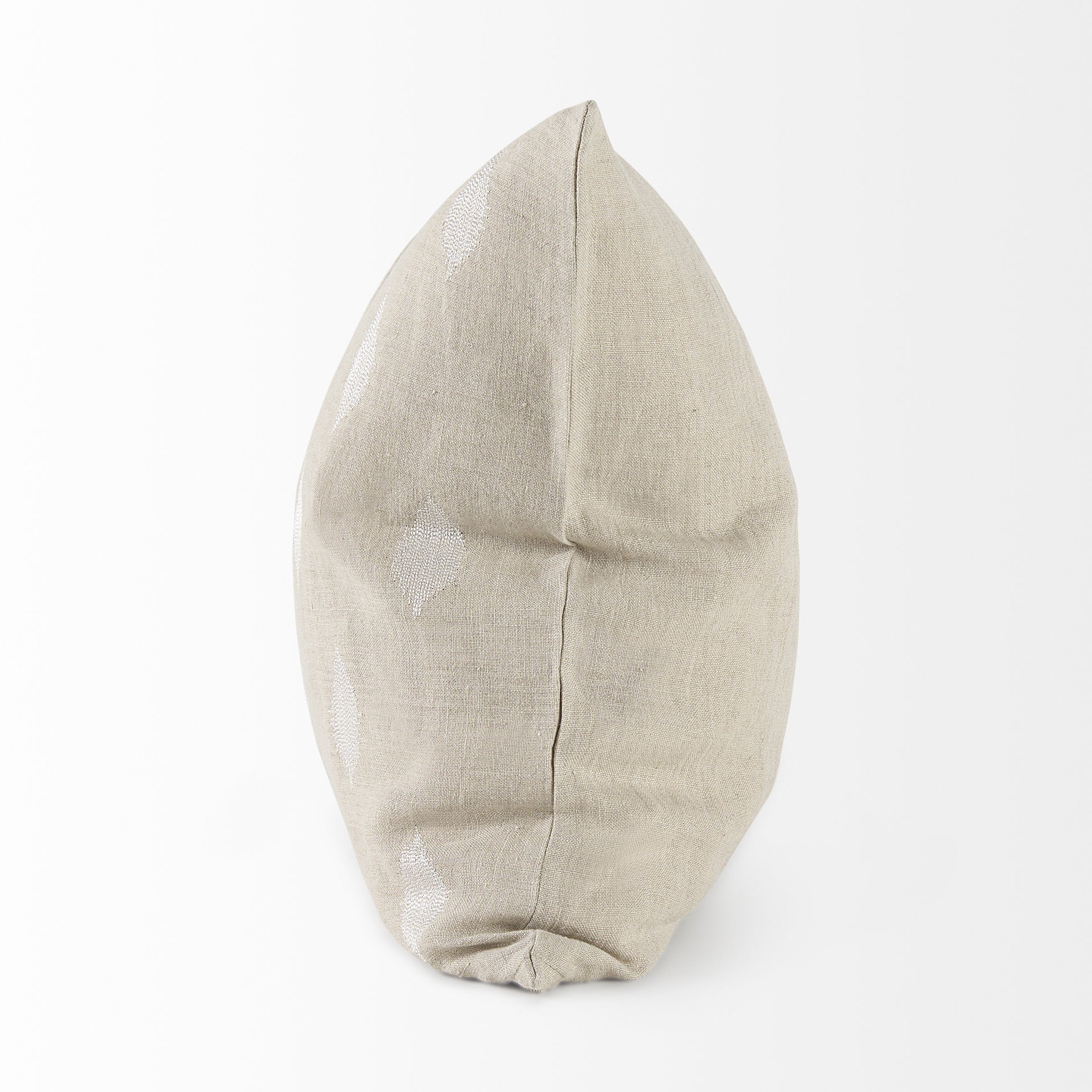 Beige And White Patterned Pillow Cover-3