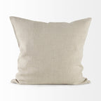 Beige And White Patterned Pillow Cover-4