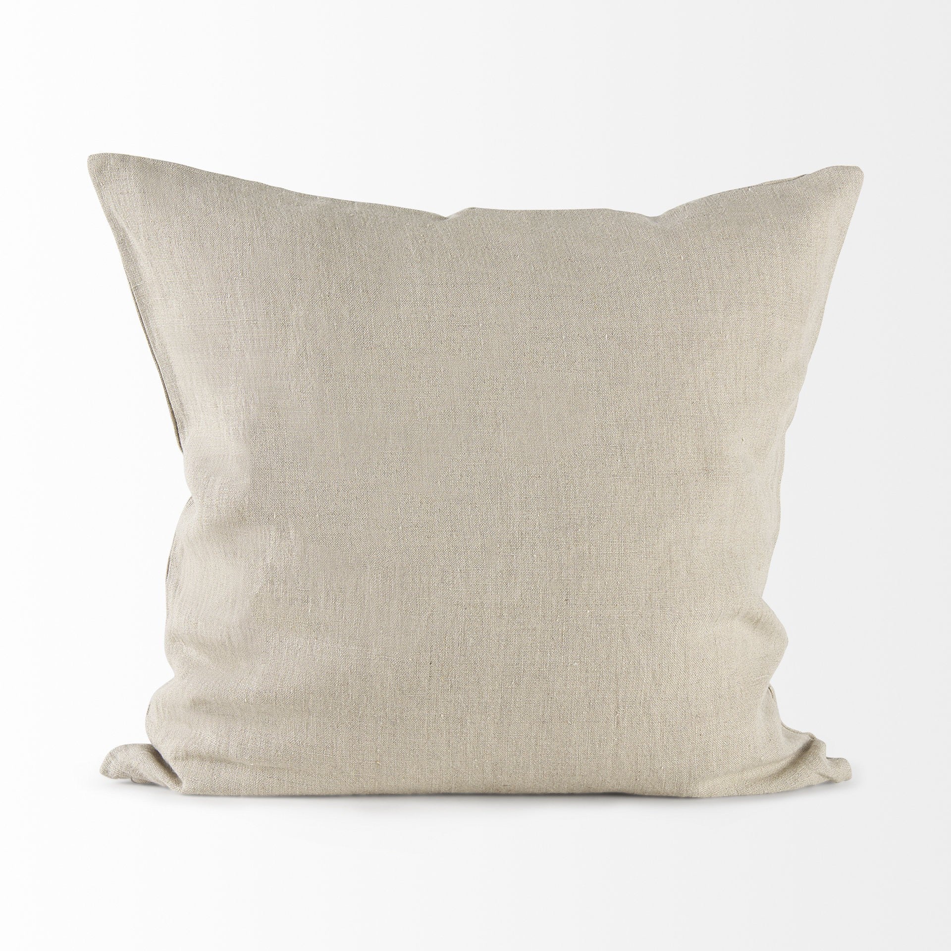 Beige And White Patterned Pillow Cover-4