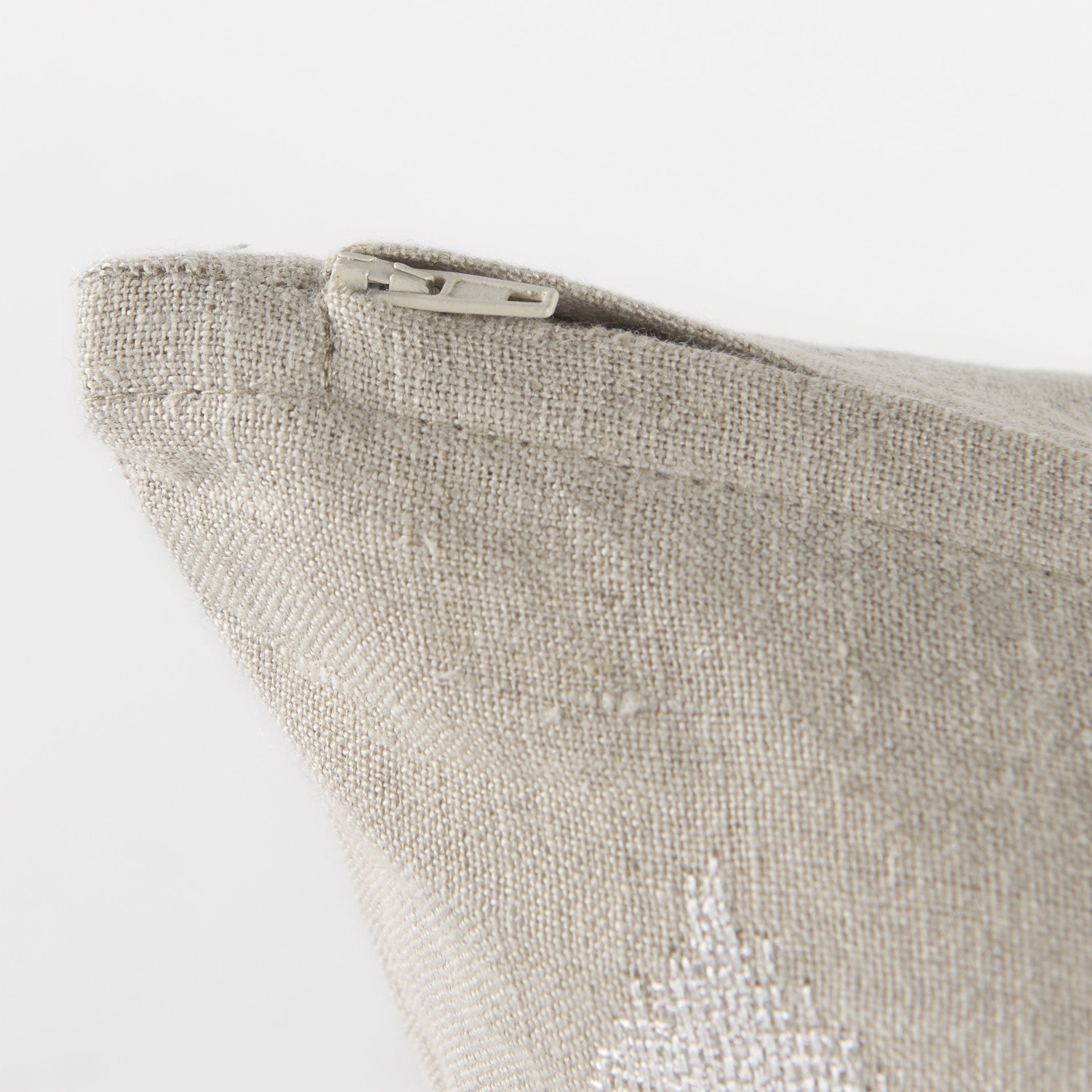 Beige And White Patterned Pillow Cover-7