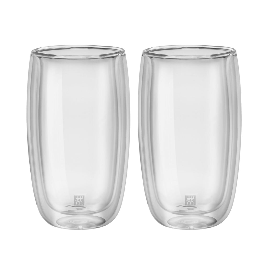 ZWILLING Sorrento 2 Piece Latte Glass Set, Transparent-0