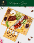 Cheese Board Set w/knives, 16.5“x11”-2