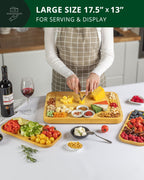 Cheese Board Set with Side Trays-2