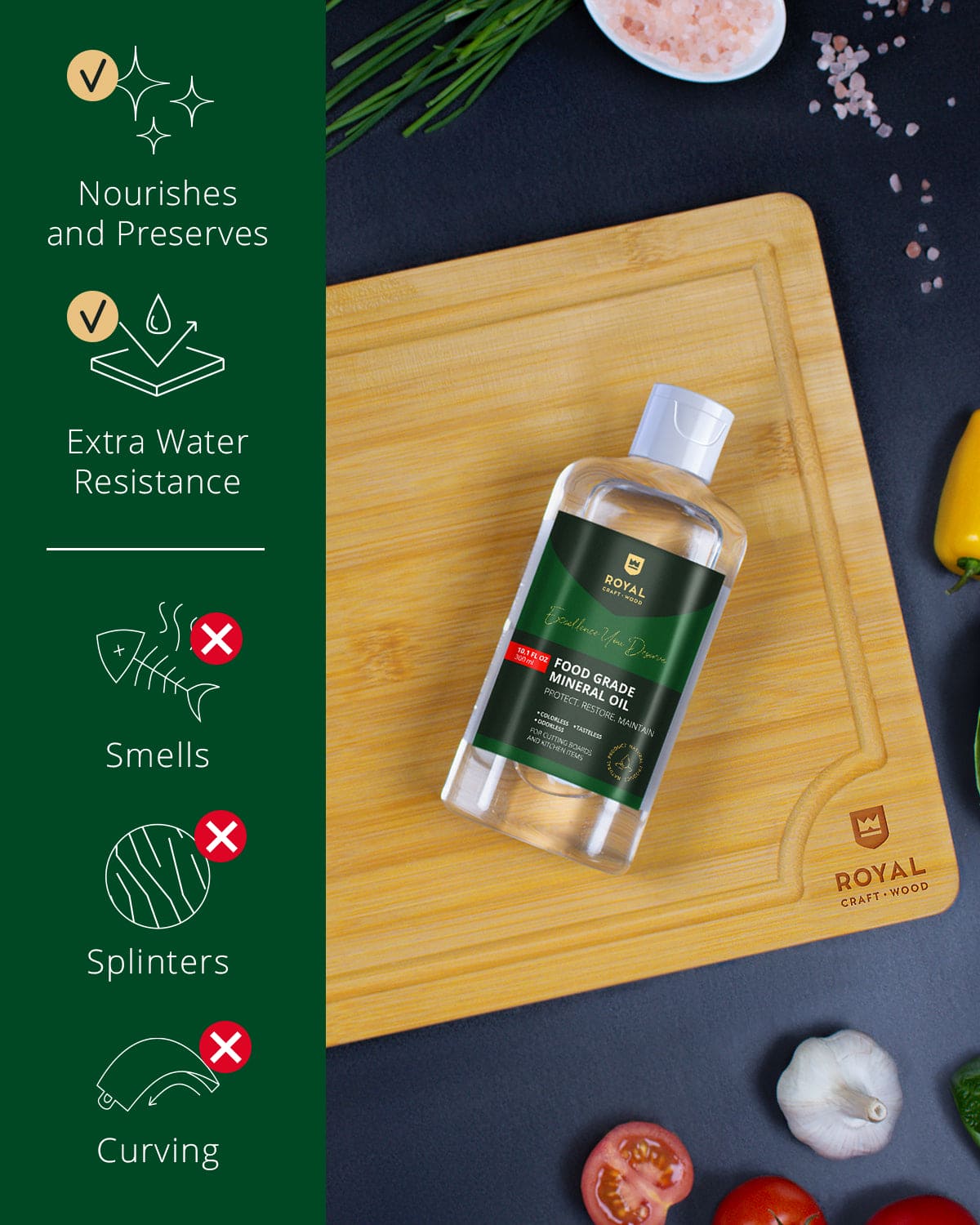 Cutting Board Mineral Oil, 300ml-2