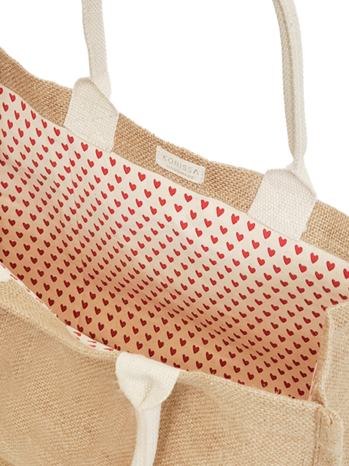 Jute Canvas Gift Bag With Pompom (M)-4
