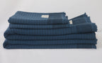 Del Mar Navy Turkish Terry Towel Set – 2-in-1 Quick Dry & Plush Bath Towels, Luxury Turkish Cotton Spa & Beach Towels-4