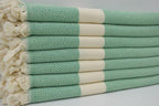 VENICE GREEN TURKISH TOWEL-2
