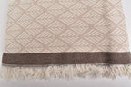 IKAT BEIGE TURKISH THROW-2