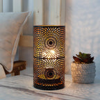 Set of 2-7.5"H Black Table Metal Lamps-1