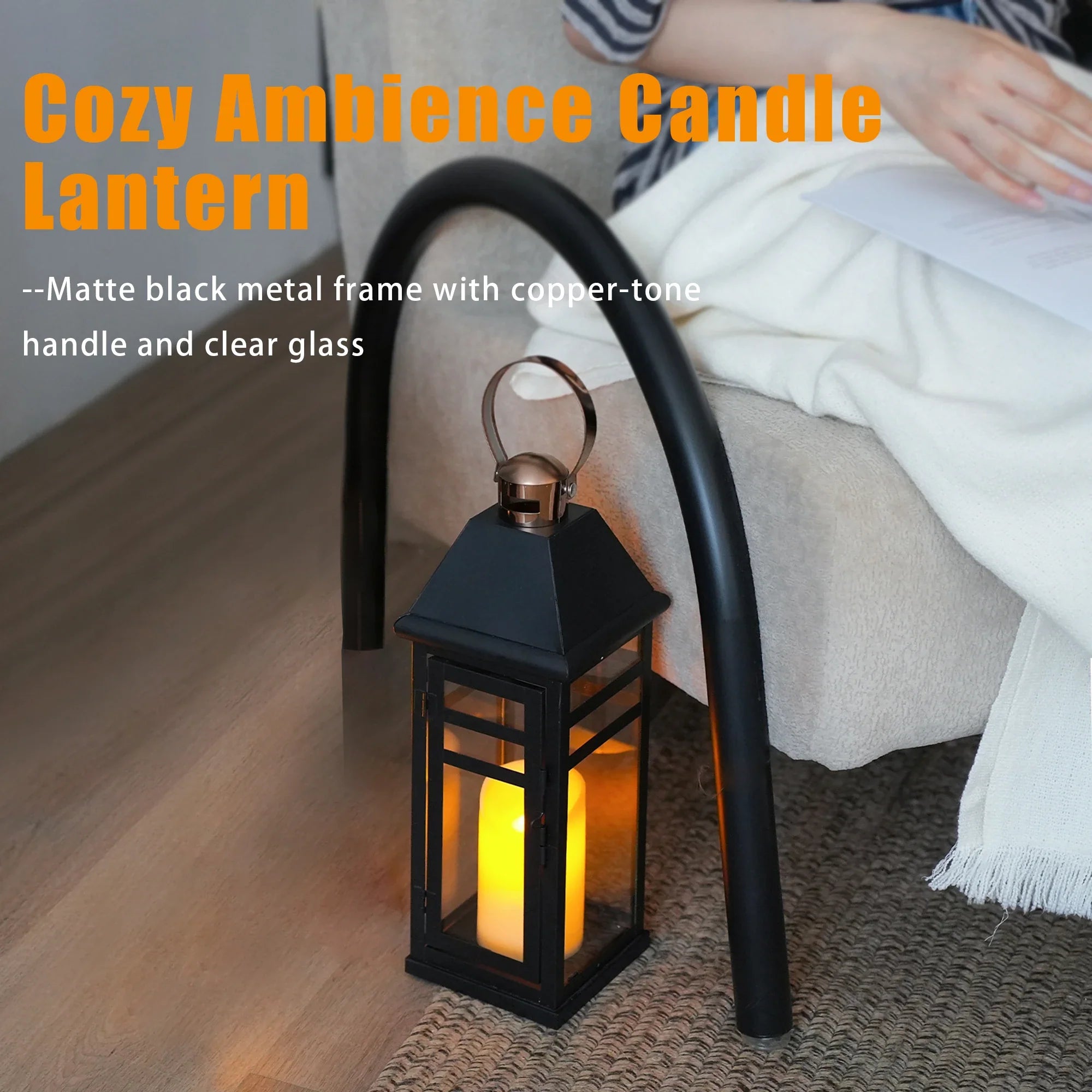 Decorative Vintage Candle Lanterns 15.5" H-2