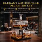 Motorcycle Decanter Whiskey & Wine Decanter Set 1100ml-2