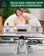 Bathtub Caddy Tray, Gray-2