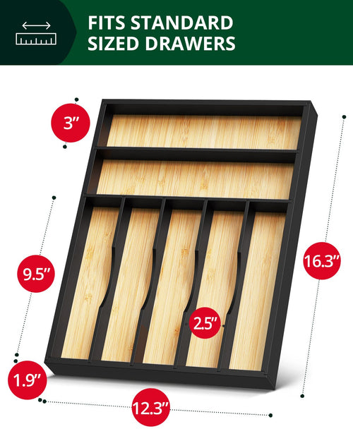 Basic Silverware Drawer Organizer, two colored-1