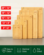 Cutting Board Set of 5, Bamboo-4