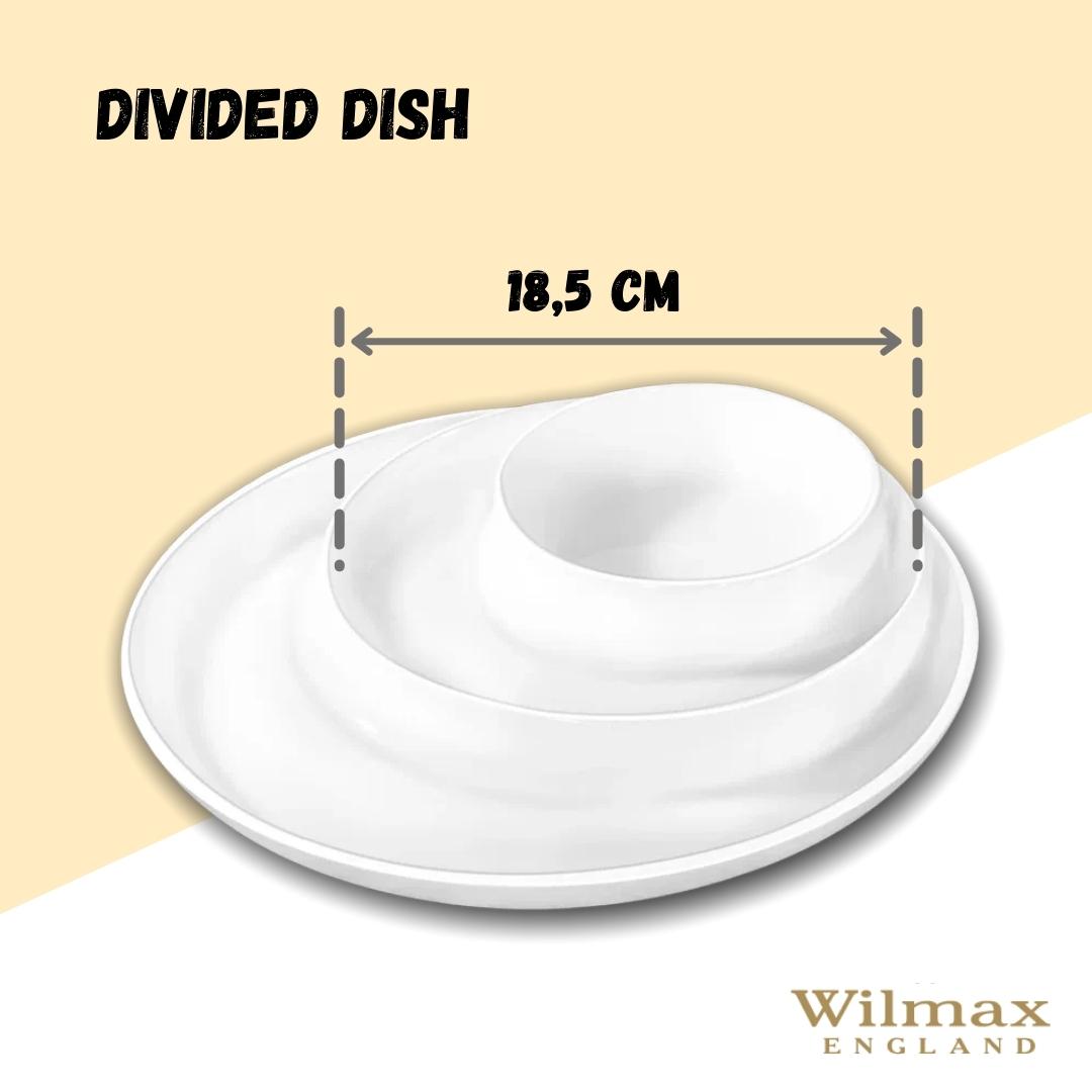 White Divided Dish 10" inch | 25.5 Cm-4