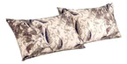 Tache Microfiber Abstract Wispy Leaf Taupe Grey Pillowcase (JHW-843)-0