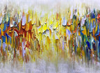 Vibrant Abstract 24x60 Inch Canvas Gallery Wall Art Textured-3