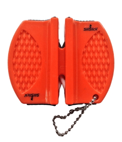 Kitchen Knife Set Kit | Red Handles | Red Magnetic Rack & sharpener