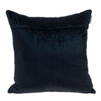 20" Black Cotton Blend Throw Pillow-3