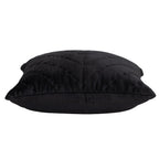20" Black Cotton Blend Throw Pillow-4