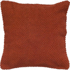 20" Orange Cotton Throw Pillow-3