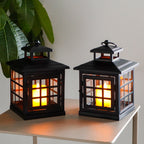 8'' High Decorative Candle Lantern Metal Candle Holder-2