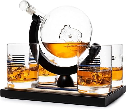 Police Officers Decanter - Whiskey and Wine Set 850ml-0