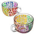 Renaissance Stained Glass Windows Mugs, Set of 2