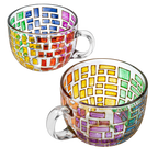 Renaissance Stained Glass Windows Mugs, Set of 2