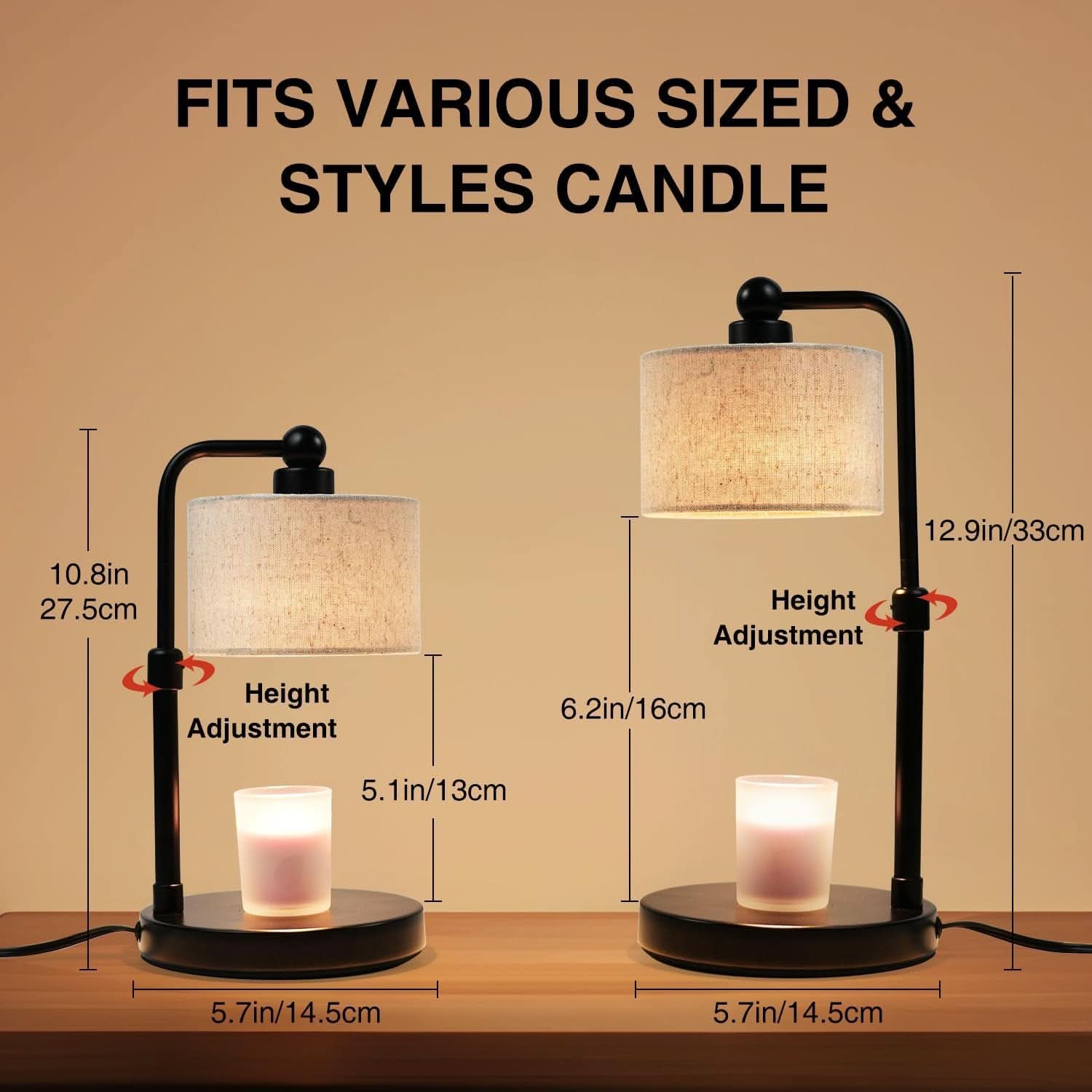 Candle Warmer Lamp With Electronic Timer Adjustable