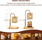 Candle Warmer Lamp Featuring Timer Height Adjustable