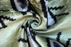 Handmade Evil Eye Silk Velvet Pillow – 16x16 Green & Black Cushion