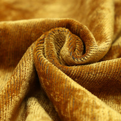 Golden Silk Velvet Throw Pillow 20x20 | Handmade Solid Color Luxury Accent Pillow