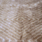 Champagne Diamond Silk Velvet Lumbar Pillow 16x24 | Handmade Neutral Designer Accent Pillow