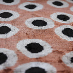 Copper Gold Black Dot Silk Velvet Lumbar Pillow – 16x24 Handmade Modern Cushion