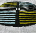 Handmade Geometric Silk Velvet Lumbar Pillow 20x20 Inch