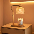 Goldtone Candle Warmer Lamp With Programmable Timer