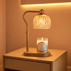 Goldtone Candle Warmer Lamp With Programmable Timer