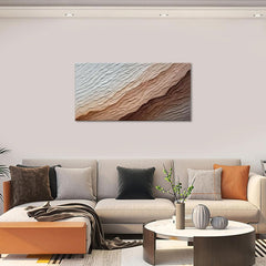 Hand Painted Textured Wave Landscape Painting 24x48-2