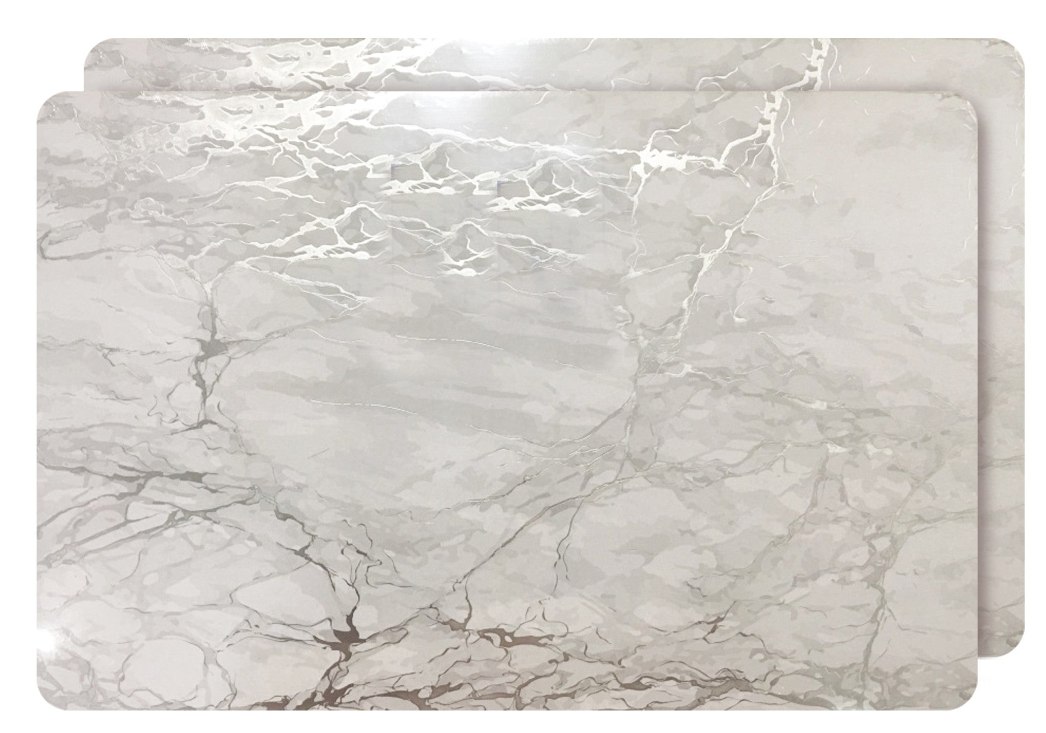 12" X 18" Silver And Gray Abstract Placemats-0