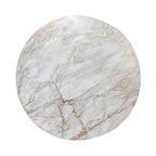 15" X 15" Gold Ivory And Gray Abstract Agglomerated cork Round Placemats-2