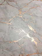 15" X 15" Gold Ivory And Gray Abstract Agglomerated cork Round Placemats-5