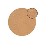 15" X 15" Gold Ivory And Gray Abstract Agglomerated cork Round Placemats-3